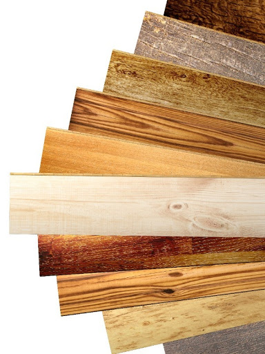 a variety of different types of wood for hardwood flooring